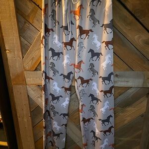 Horse Print Pajama Pants
